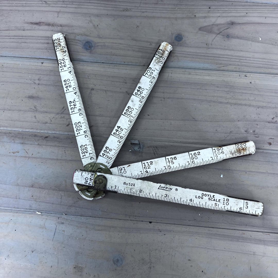 Lufkin Log Scake Ruler, Lock Joints Measuring, Lufkin, Doyle Log Scale ...