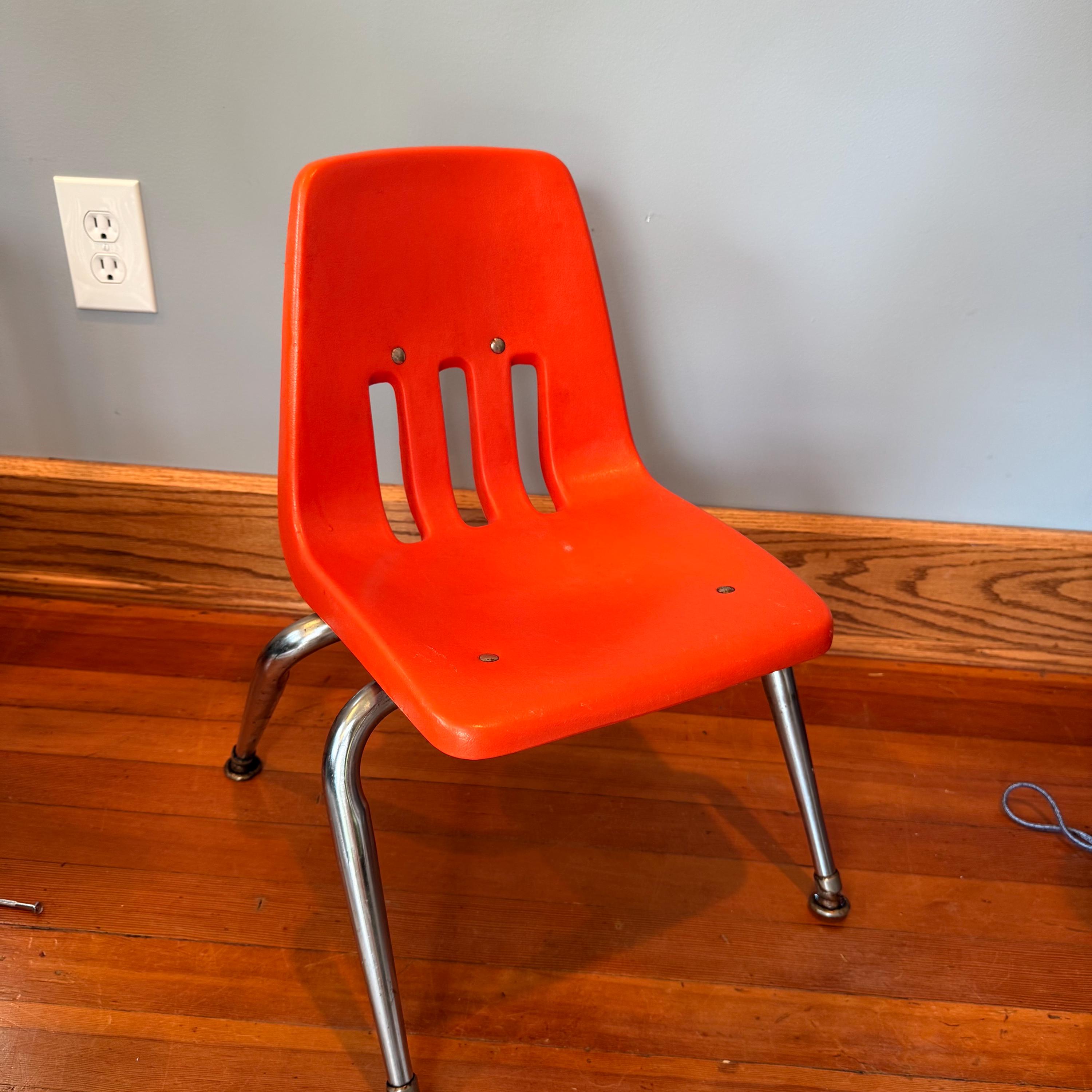 Plastic Orange Chair