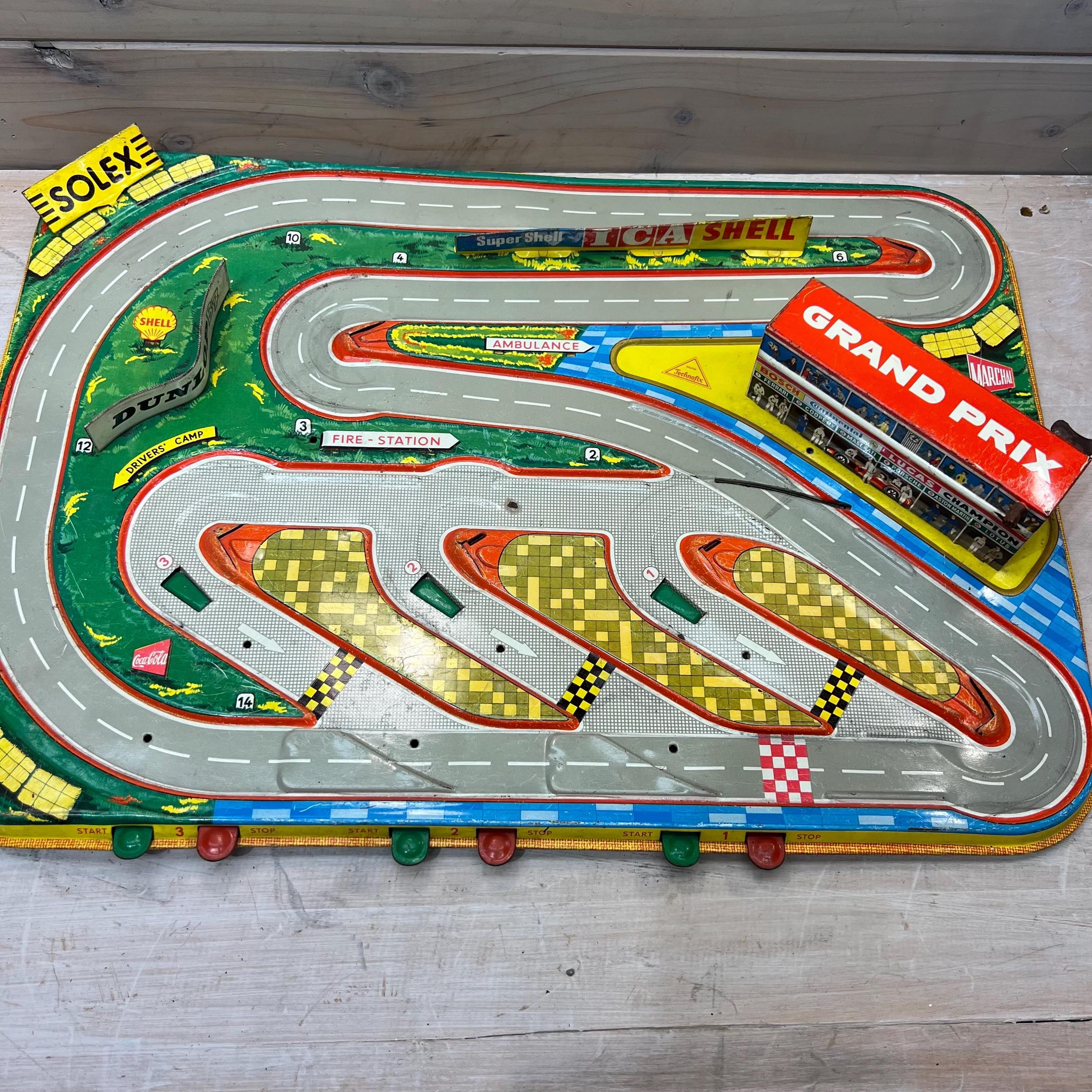 Vintage Technofix Grand Prix Tin Litho Racing Track Race Cars - Etsy