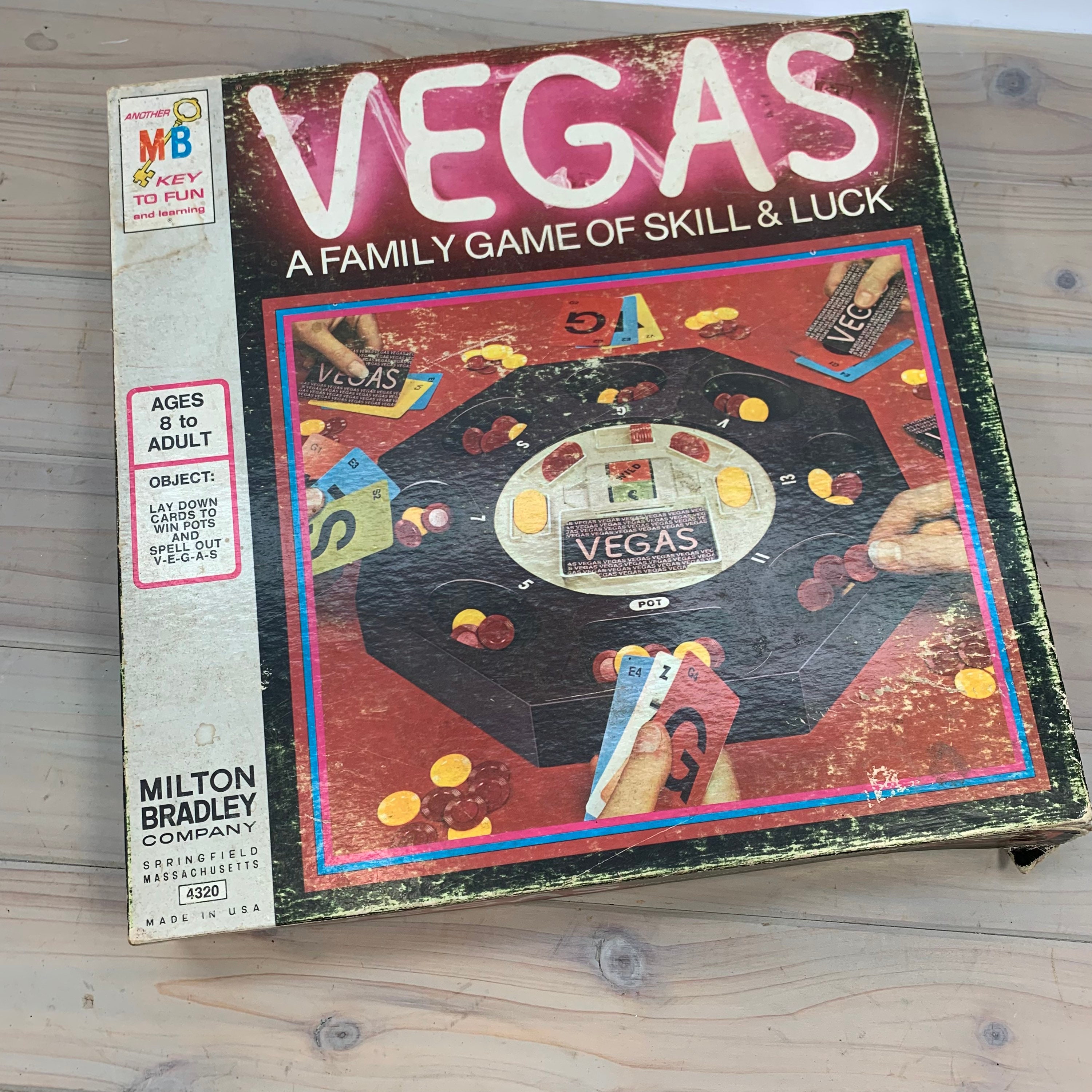 Vintage Vegas Family Game Milton Bradley Game Night 1970 - Etsy India