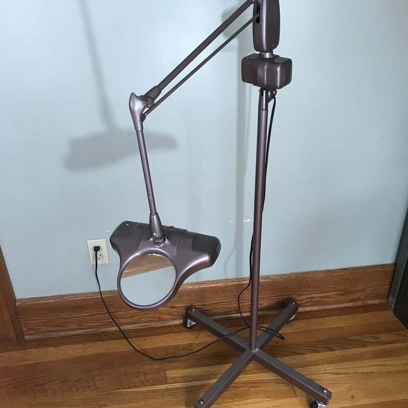 Vintage Dazor Magnifier Floor Lamp Fixture Industrial Light