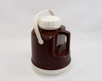 Drink Dispenser, Brown Cooler, 80's