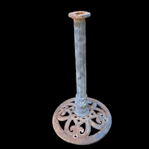 Vintage Industrial Cast Metal Birdbath base,  Yard Art, Garden Base, Garding, Birdwatching