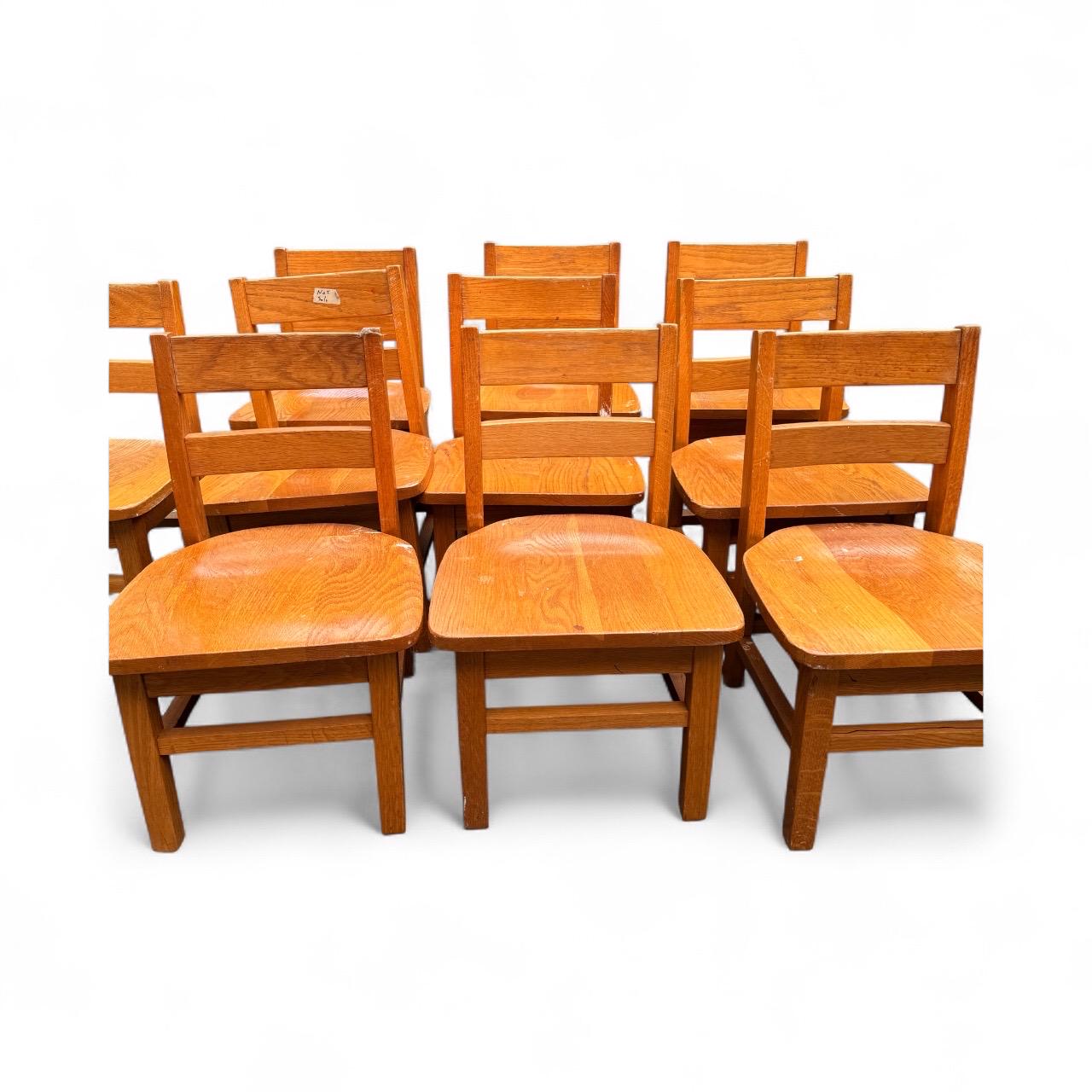 Vintage Solid Oak School Chair, Kindergarten Size - Etsy
