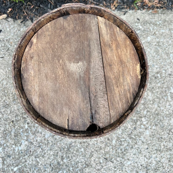 Wood Nail Keg Barrel, Table Barrel,Wooden Barrel, Nail Keg, Mini Barrel