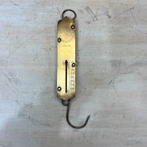 SCALE HANGING Brass Vintage Made in New York