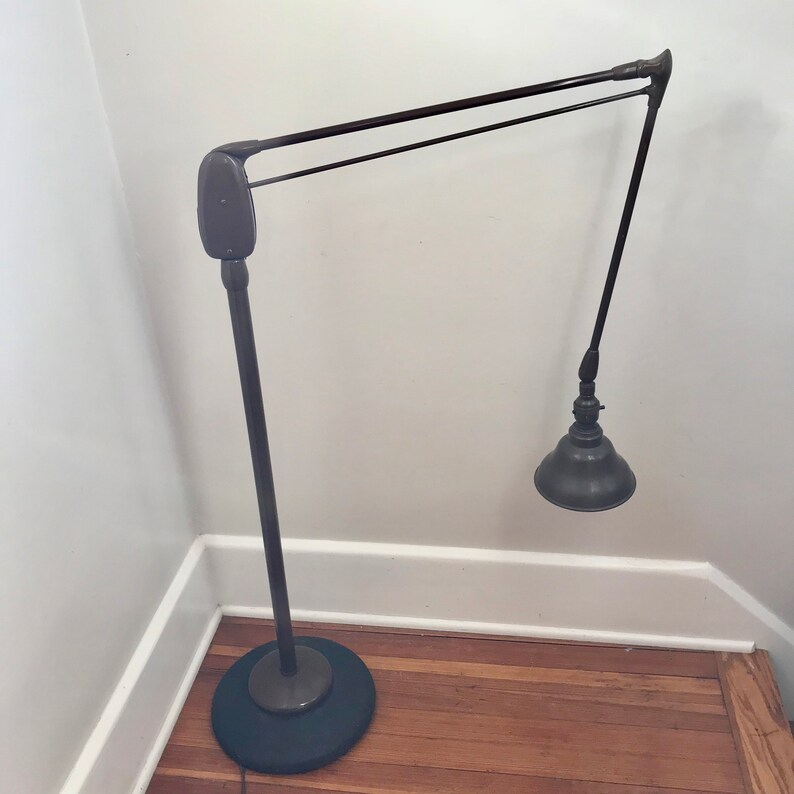 Vintage Industrial Lamp Dazor Drafting Floor Steampunk Light