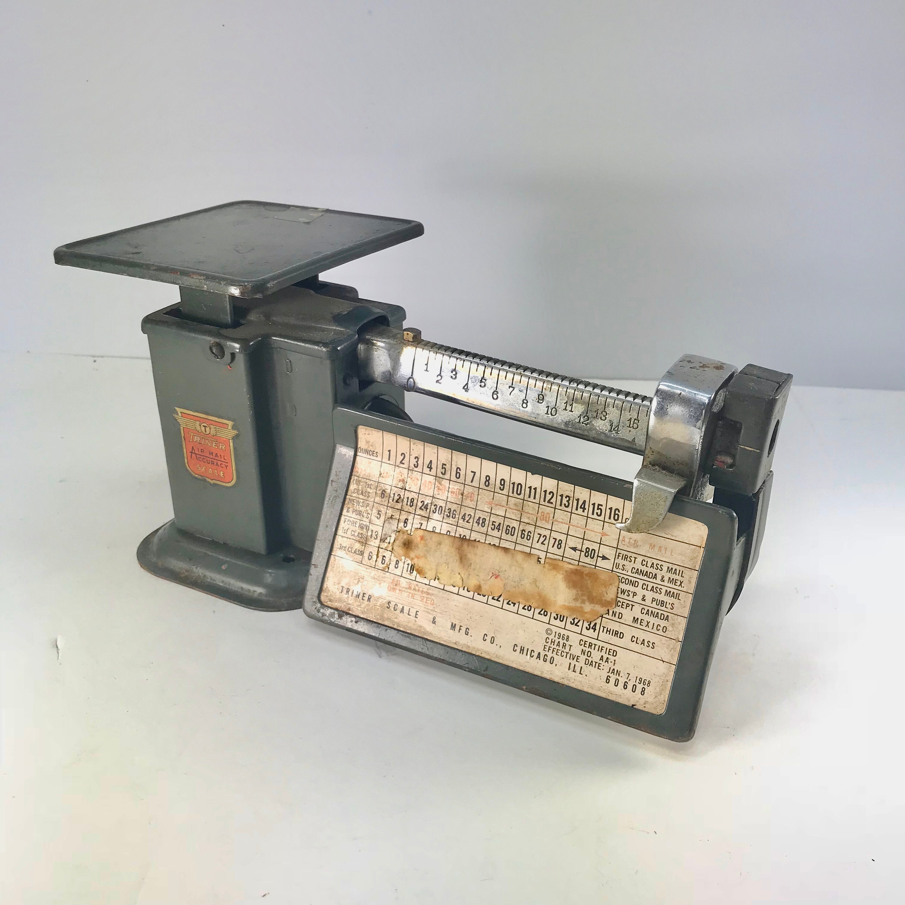 Vintage Postage Scale Triner Air Post Office Etsy