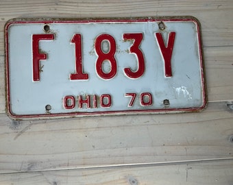1970 ohio license plates for sale