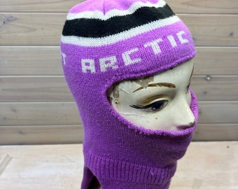 Vintage 80s Arctic Cat Winter Face Mask Snowmobile, Winter Hat