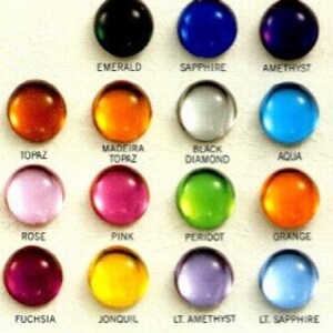 6 Vintage Japanese Pearl Acrylic Triangle Cabochons - 19mm, 1/2 Drilled Back N574