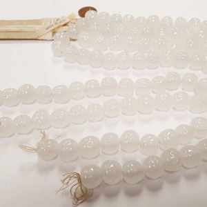 1 Pfund Vintage Miriam Haskell Glas Alabaster 14mm Barock Perlen 4007