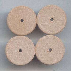 12 Vintage Matte Mocha Acrylic 2x22mm. Round Spacer Disc Beads 6087