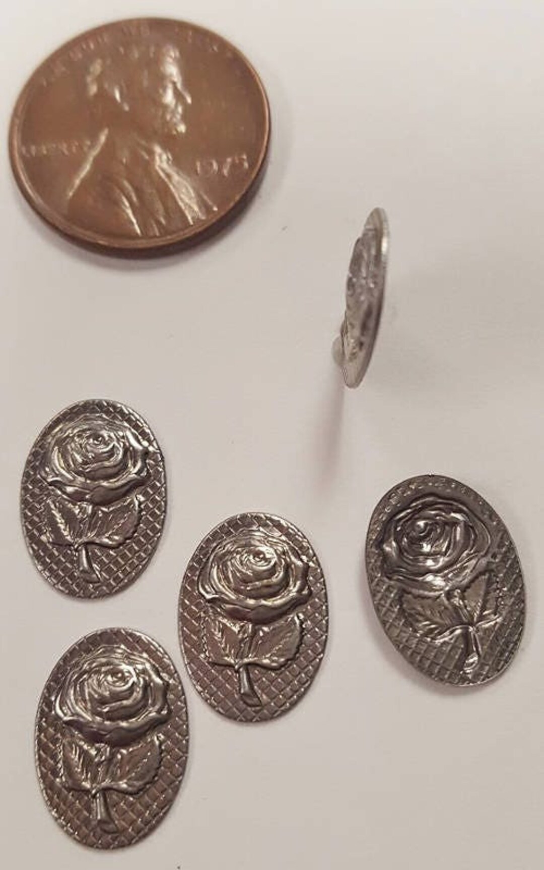 逸品　ローゼンタール　純銀巻朱地装飾図紋　トリオ　ファインシルバー　アンティーク アンティークシルバー、アンティーク銀器、純銀製（800) ドイツ製
