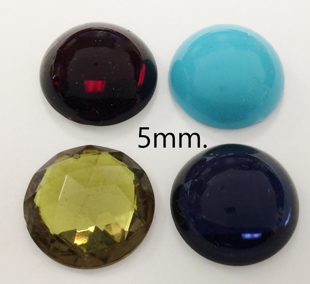 Octagon-Shaped Acrylic Gems in Assorted Colors – Flat Back for DIY Crafts & Jewelry
