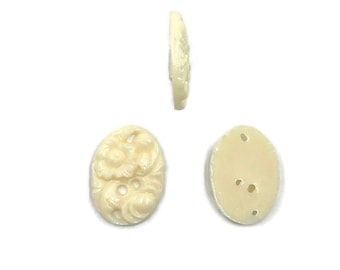 Cammeo In Resina Fiore Beige - BRILLANTI CREAZIONI - Foto 6