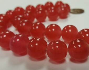 Perline In Vetro Rosa Ciliegia, 4 Mm, Circa 200 Pezzi