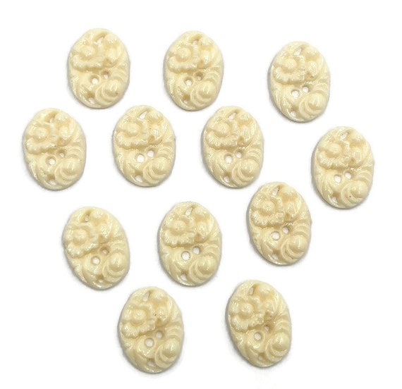 Cammeo In Resina Fiore Beige - BRILLANTI CREAZIONI - Foto 7