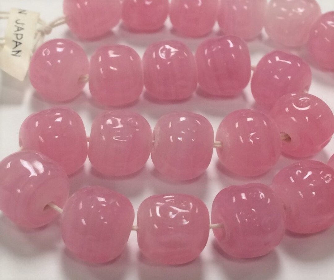 24 Perle Rotonde Barocche In Quarzo Rosa Vintage Di Marca - Foto 4