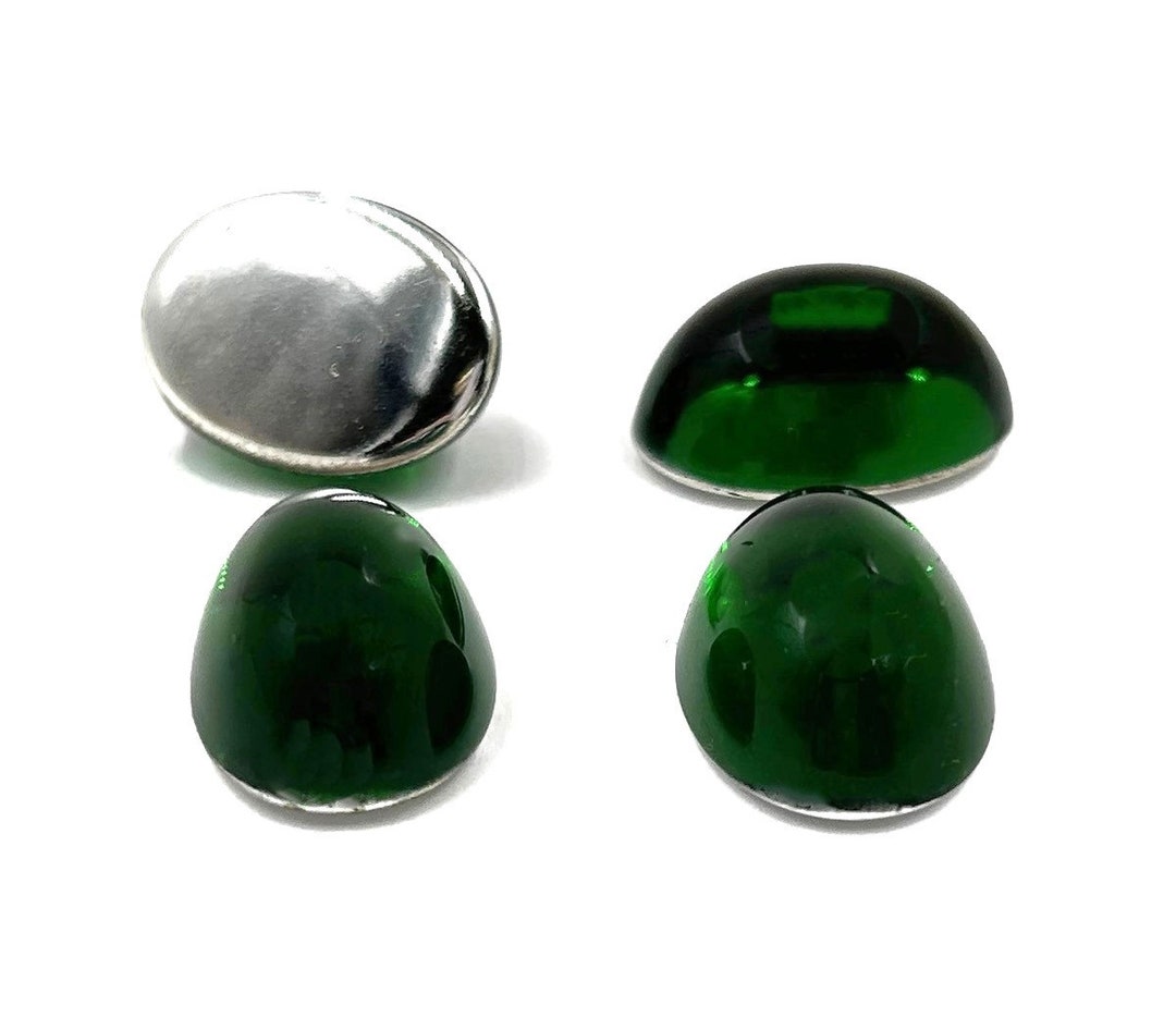 12 Cabochon Ovale In Acrilico Corniola Vintage 25x18mm - Alta Cupola Liscia - Nuovi