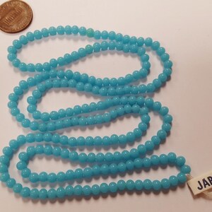200 Vintage Japanese Cherry Brand Glass Beads – 5mm Smooth Round Jade Beads – NOS