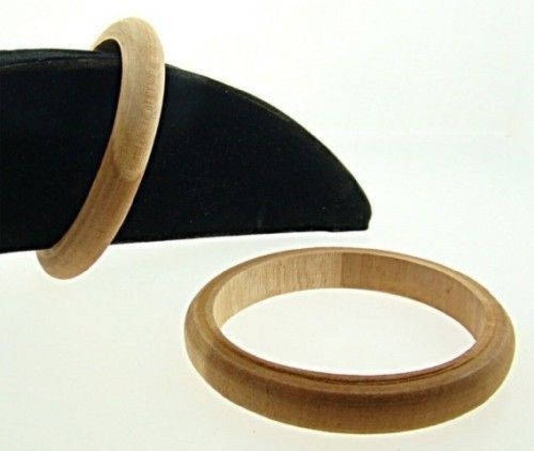 1 Vintage Smooth Genuine Wood 1/2