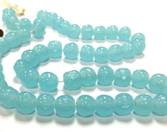 24 Perle Rotonde Barocche In Quarzo Rosa Vintage Di Marca - Foto 7