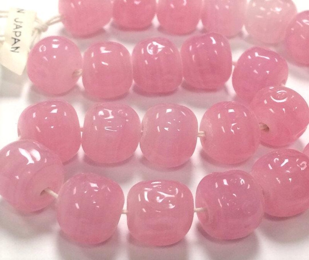 24 Perle Rotonde Barocche In Quarzo Rosa Vintage Di Marca - Foto 11