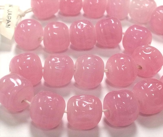 24 Perle Rotonde Barocche In Quarzo Rosa Vintage Di Marca - Foto 2