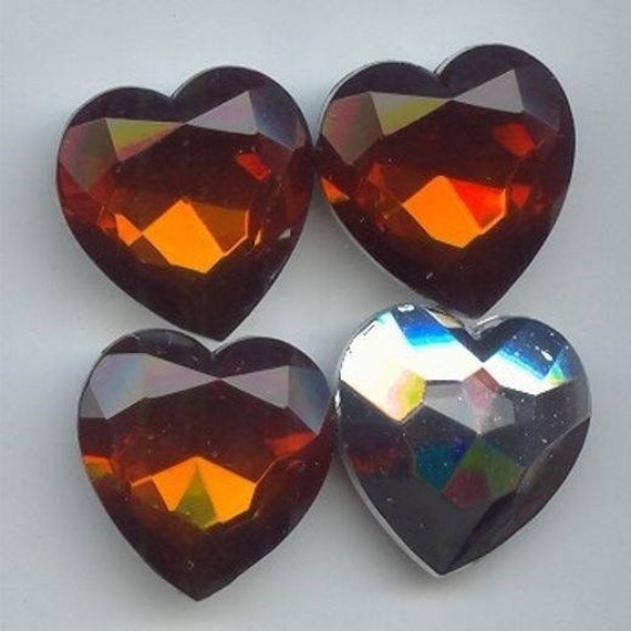 12 Vintage Smoke Topaz Acrylic 26mm Multi Faceted Round Pendants 6522
