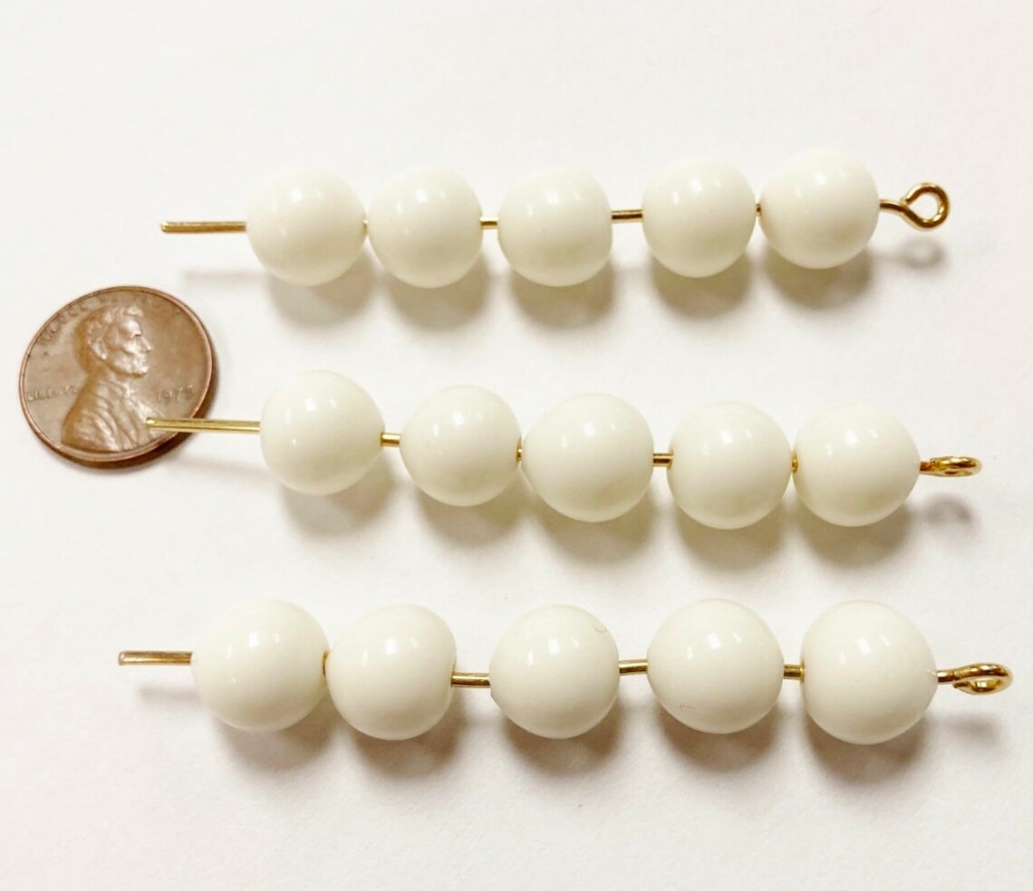 Buy 4 Vintage Red Japan Cherry Brand Glass Beads Online In India - Foto 11