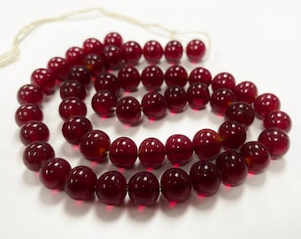 Natural Agate Ruby Red Round Gemstone 7" strand 50 pcs Beads 3×4 mm Natural Agate Ruby Red Round Gemstone 7" strand 50 pcs Beads 3×4 mm