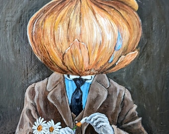 Veggies - Fine Art Giclee Prints Mounted on Wood 6" x 6"