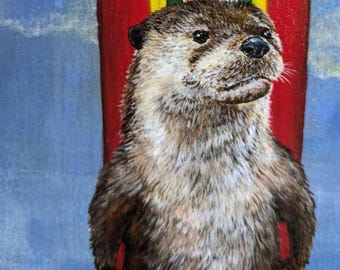 Fine Art Giclee Prints Mounted on Wood 12" x 6"