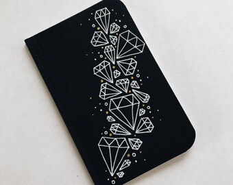 Hand Drawn Diamonds Pocket Notebook
