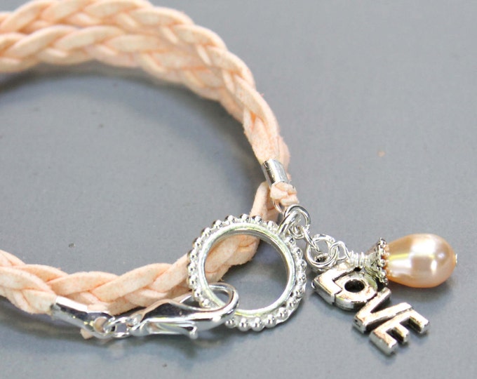 RESERVED 7 DOUBLE Faux Suede Wrap Bracelet Dangles Etsy