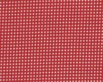 Cherry Red Gingham Cotton Woven Fabric By Michael Miller by the yard