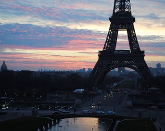 Eiffel Tower at Sunrise from Trocadero, Paris  | Photo Print Wall Art