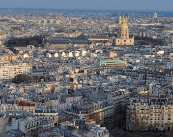 Paris Rooftops from Eiffel Tower  | Photo Print Wall Art