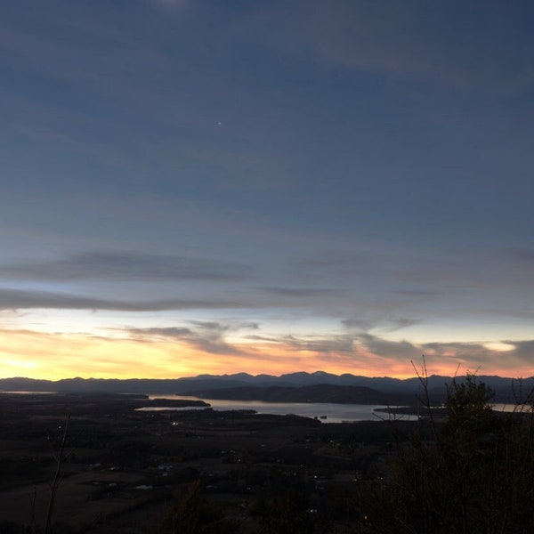 2024 Total Solar Eclipse over Lake Champlain and Adirondacks | Photo Print Wall Art