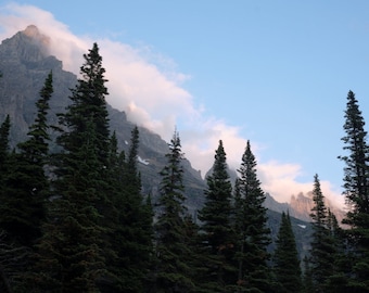 Sunset, Mount Merritt, Glacier National Park, Montana | Photo Print Wall Art