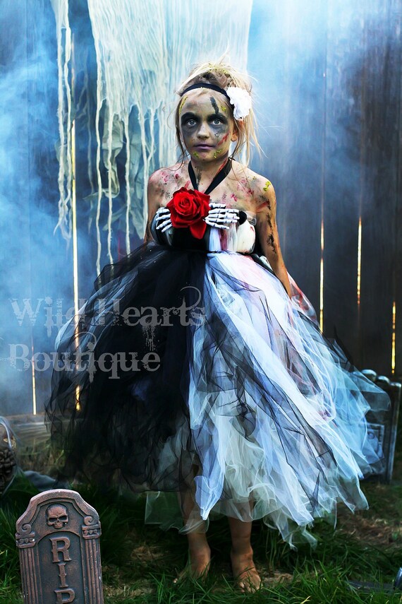 The Beautiful Zombie zombie inspired tutu dress perfect for Etsy
