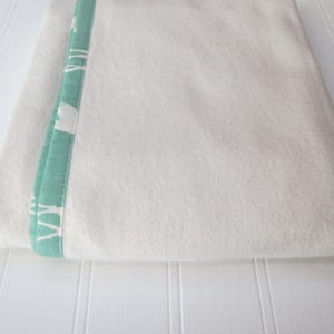 FLANNEL BABY BLANKET | 100% Organic Cotton | Receiving Blanket | Eco-Friendly Baby | Summer Blanket | Natural Unbleached | Choose Binding |