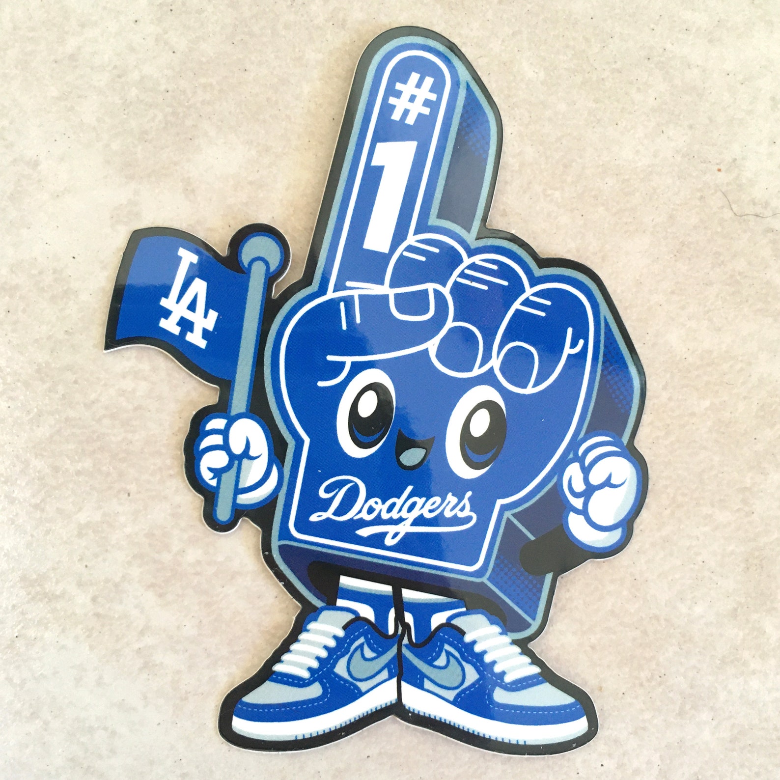 Dodger Foam Finger Sticker Etsy