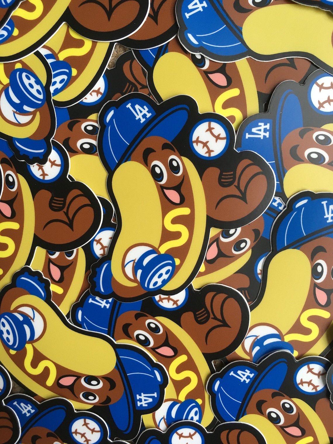 Dodger Dog Sticker Etsy