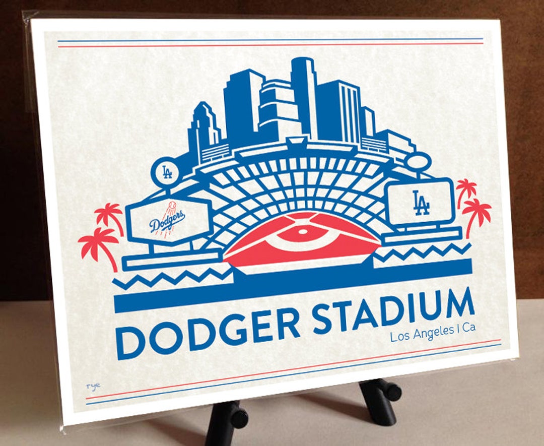 Dodger Stadium Print - Etsy