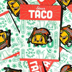 Senor Taco Enamel Pin