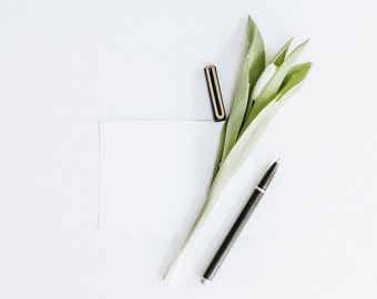 Spring Tulip Styled Stock Photo Compatible with Canva and Photoshop for Social Media Use