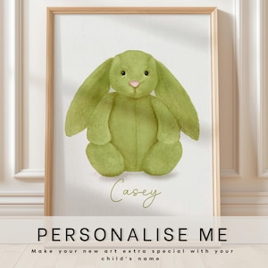 Bashful Moss Jellycat Bunny - Etsy