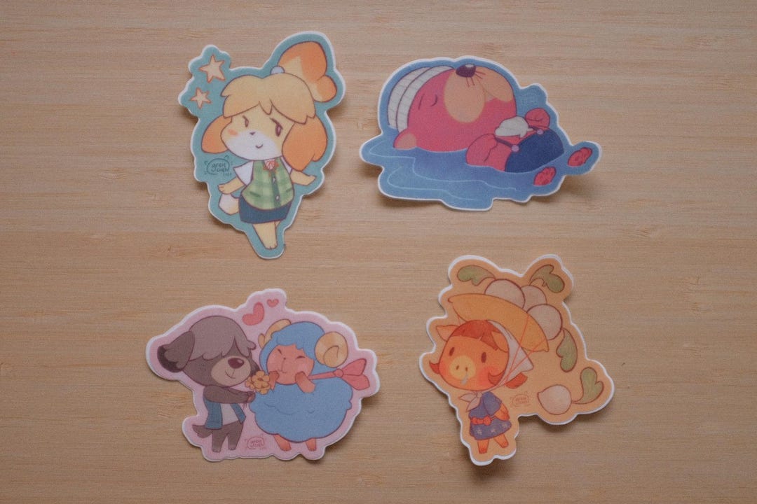Animal Crossing Stickers - Video Games - Isabelle - Pascal - Daisy Mae ...